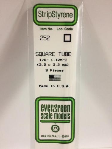 SQUARE TUBE 1/8 EVERGREEN (3)